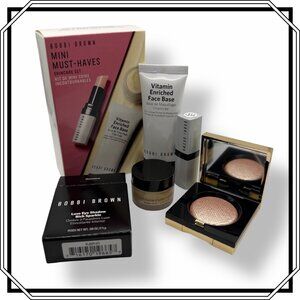 Lot of 2 Bobbi Brown Cosmetics: Luxe Shimmer Eyeshadow & Mini Skincare Set - NWT